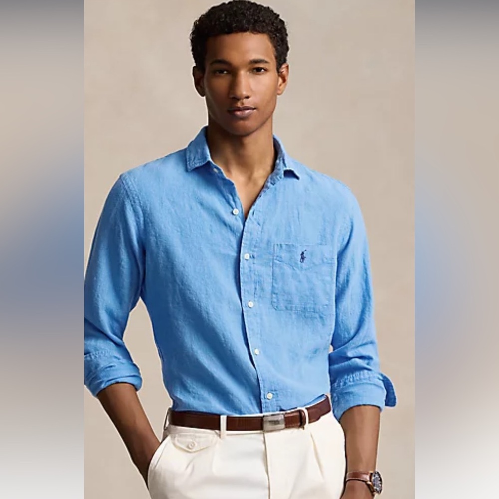 Polo by Ralph Lauren Men's Blue Polo Shirt